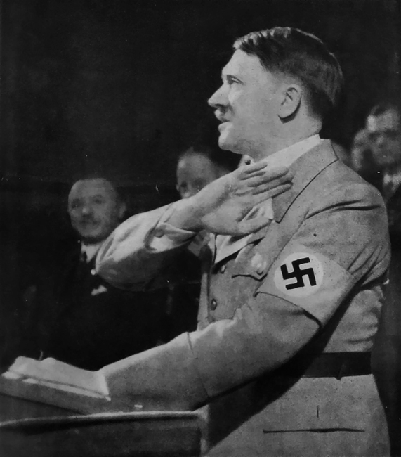 Adolf Hitler makes a speech at the Reichstag where he established the Law for the Reconstruction of the Reich, which de-federalized and transferred all sovereign powers of the Länder to the Reich